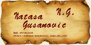 Nataša Gušanović vizit kartica